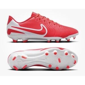 NEW Nike Tiempo Legend 10 Club FG/MG Soccer Cleats Lava/White DV4344 800 5.5